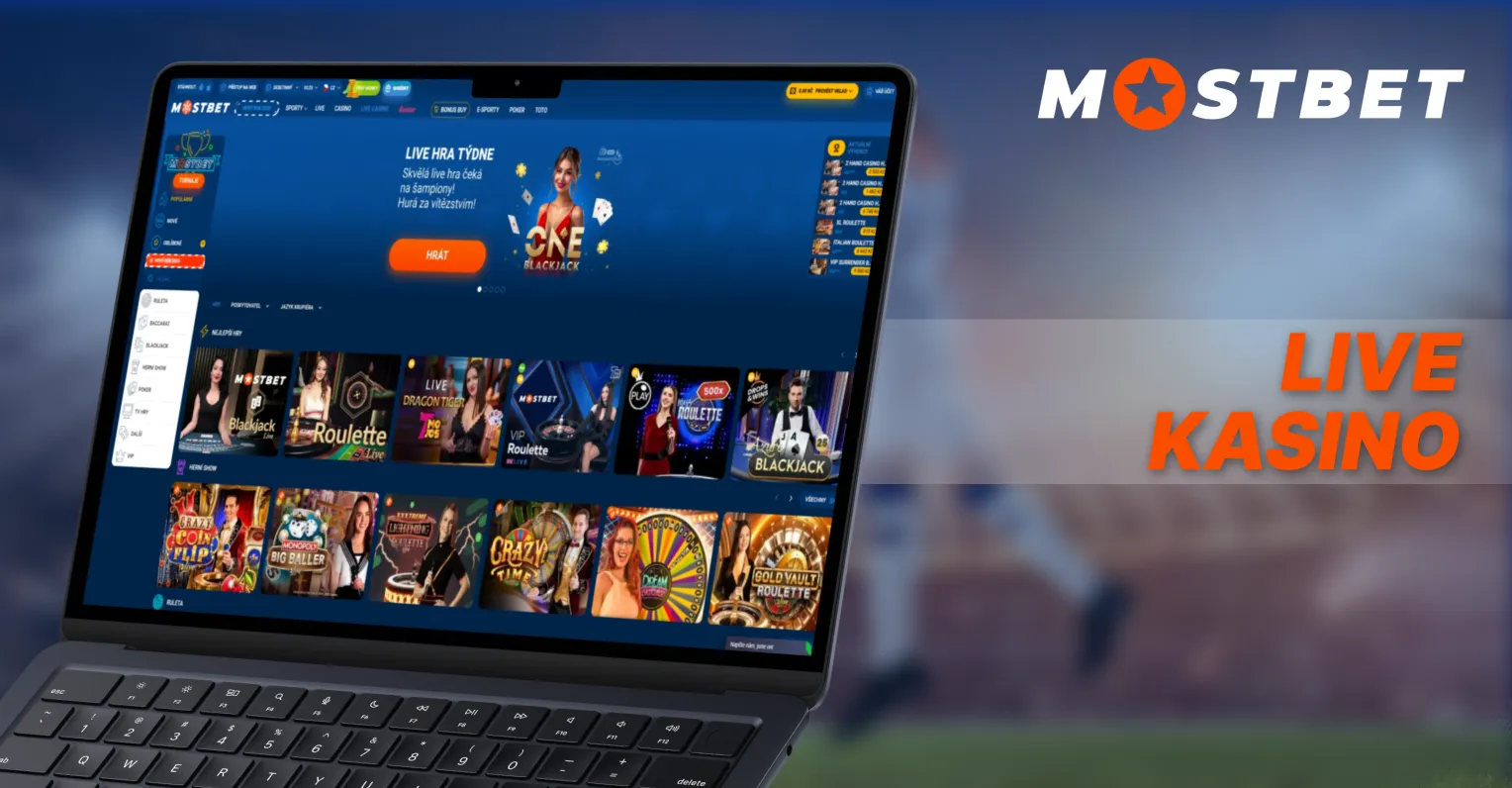 Živé kasino Mostbet jako značka