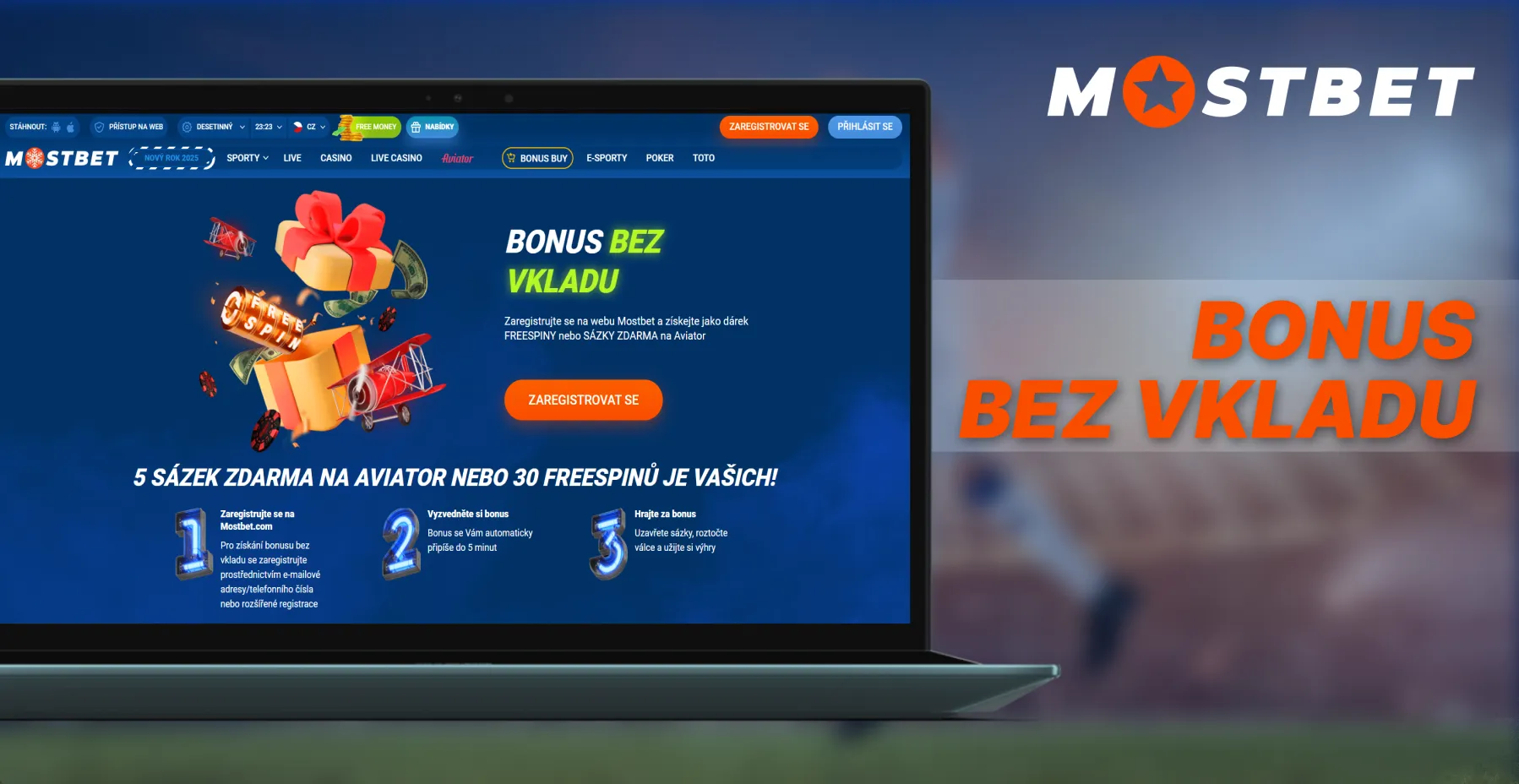Žádné vkladové bonusy v Czech Mostbet